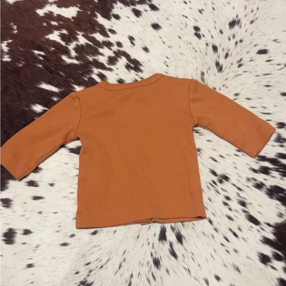 Kate Quinn Burnt Orange Button Down Shirt - Picture 3 of 4